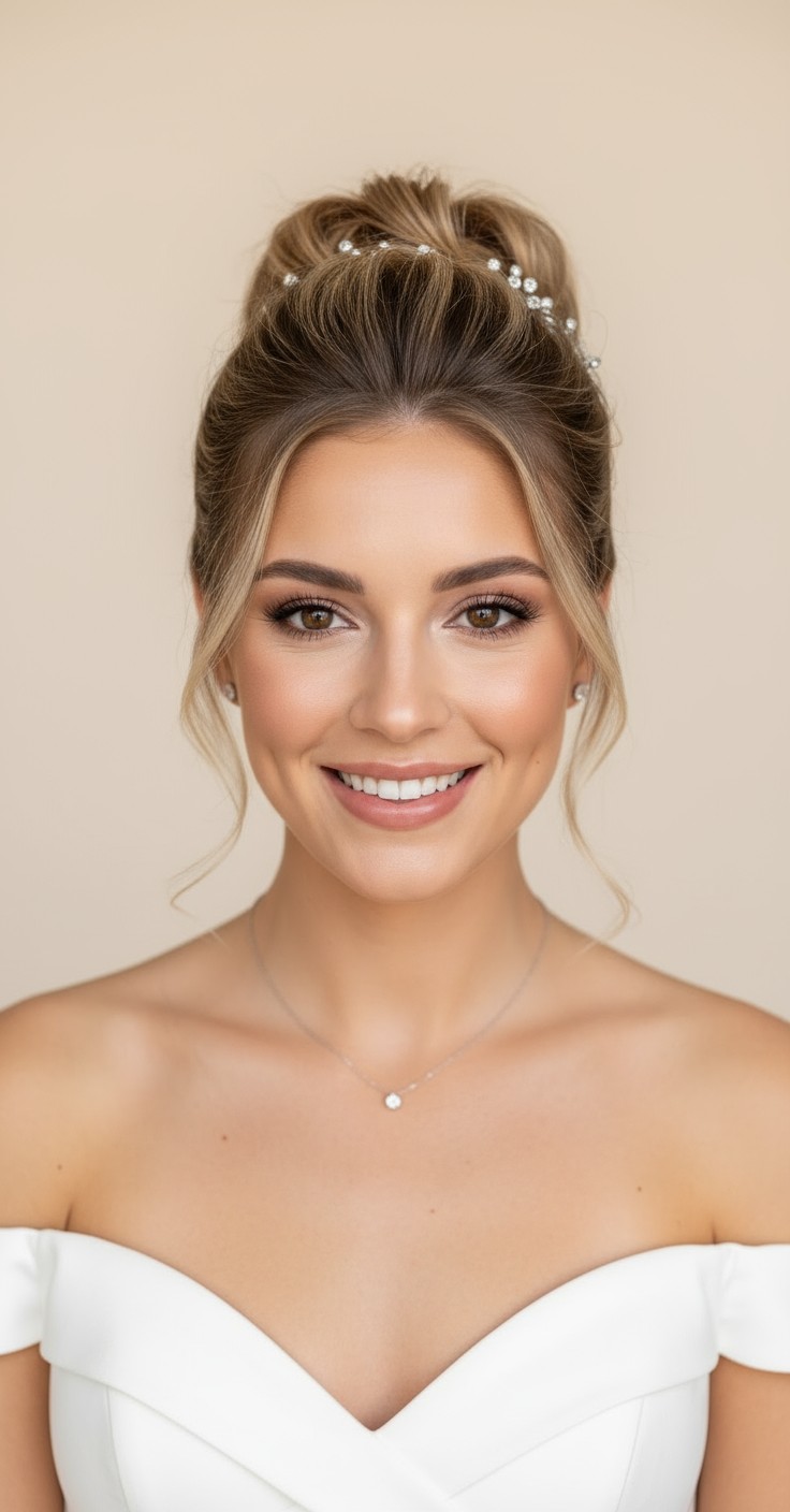 After High Bridal Updo